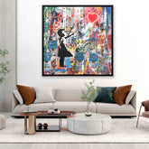 Banksy Style Art